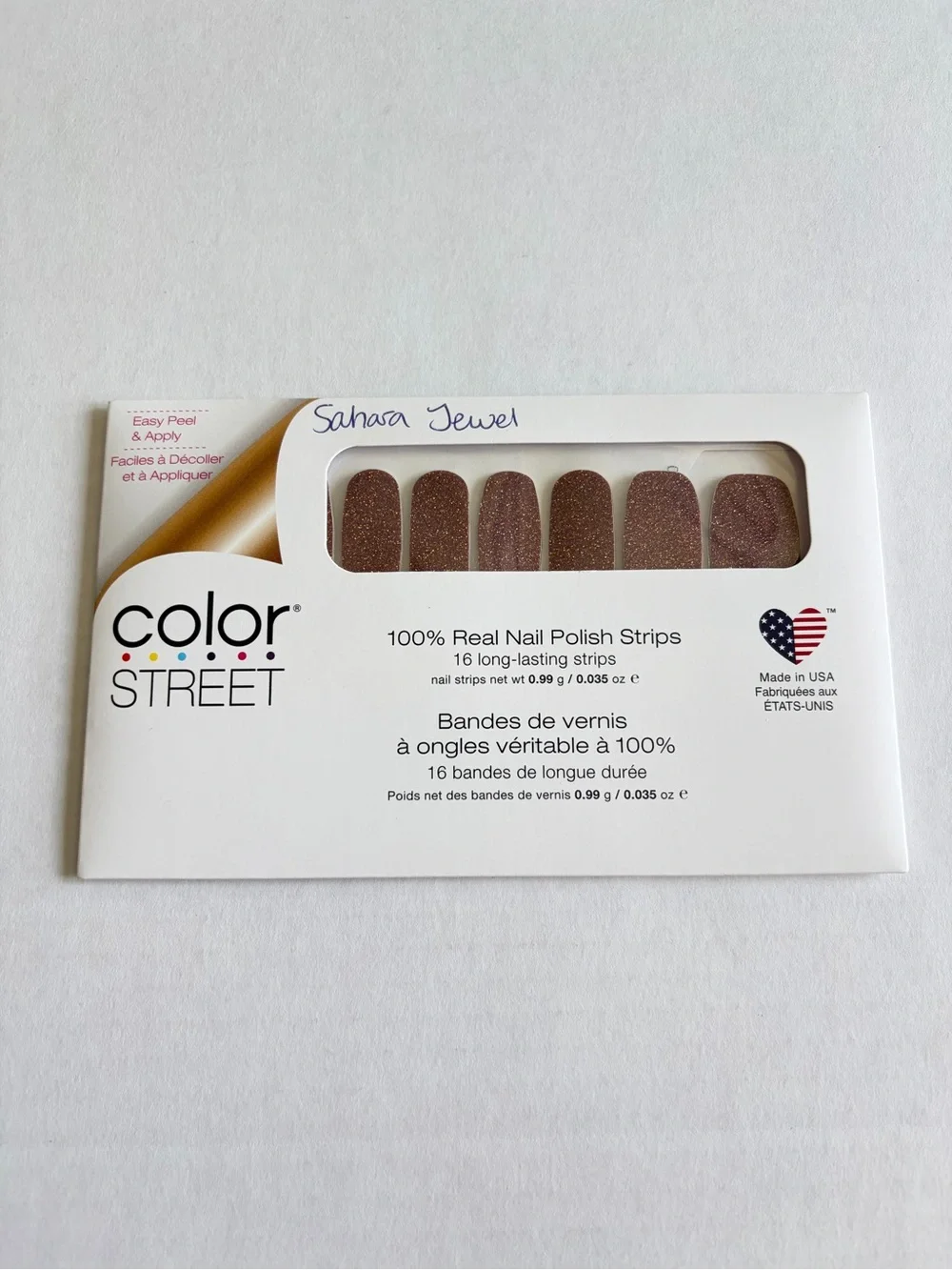*Retired* Color Street: Sahara Jewel | Brown Neutral Earthy Glitter Chocolate
